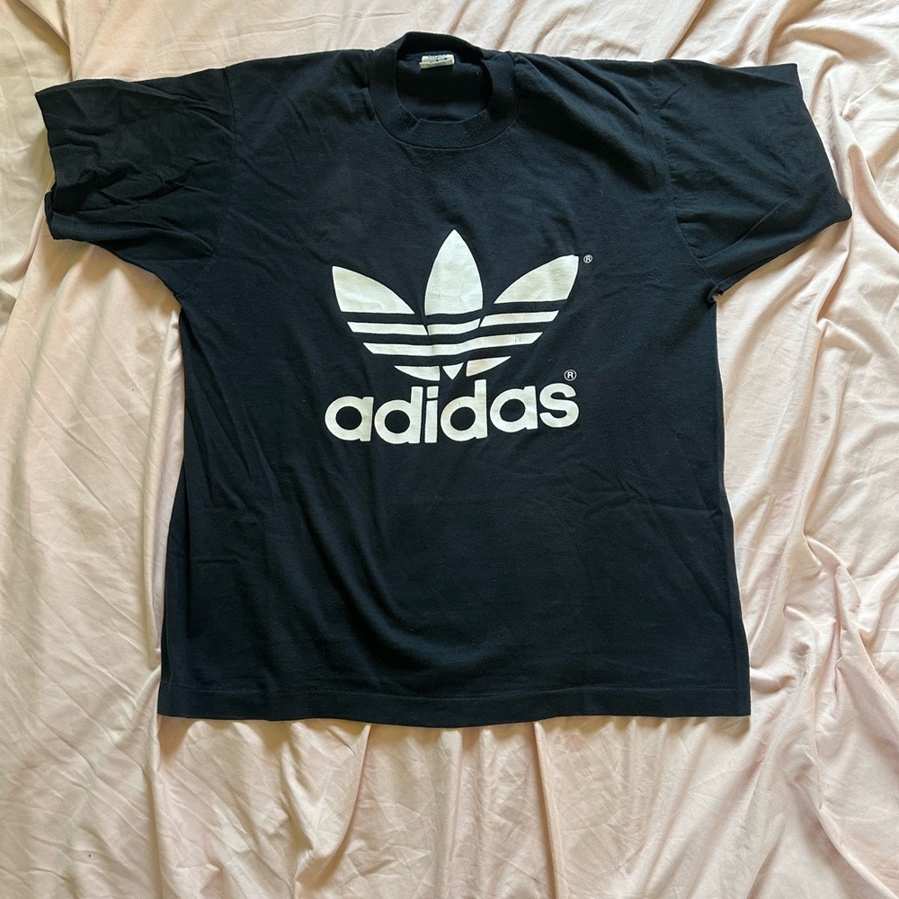 Vintage Adidas Black T-Shirt
